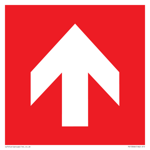 Up arrow (white on red background)